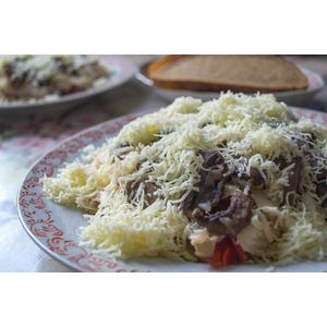 Салат с пекинской капустой и шампиньонами