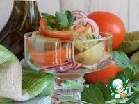 Салат из свежих и солёных помидоров ингредиенты