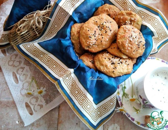 Рецепт: Овсяное печенье с добавлением кабачка
