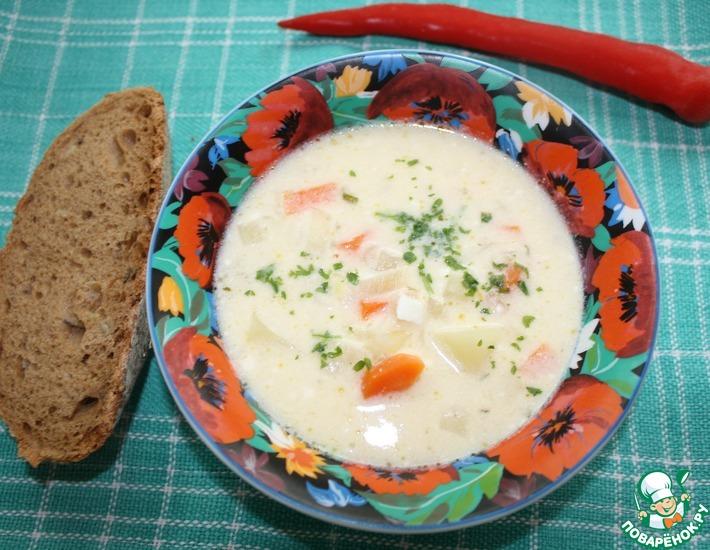 Рецепт: Брынзовый суп