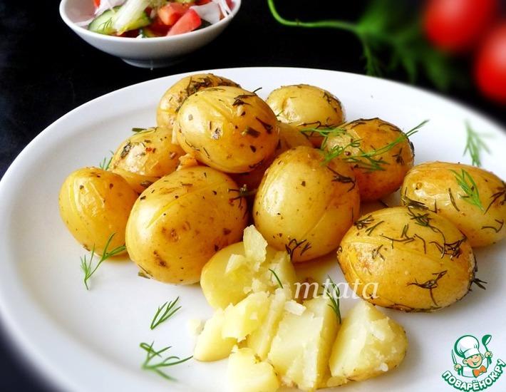 Рецепт: Молодой картофель в рукаве