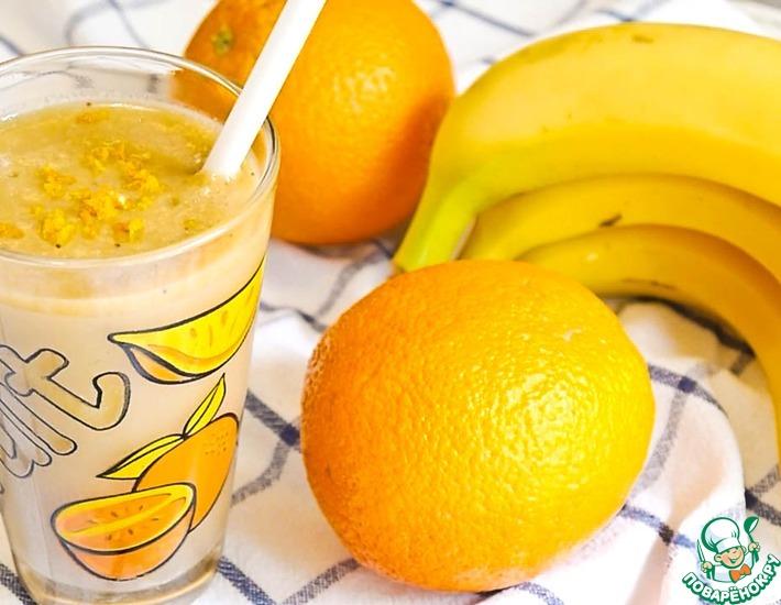 Рецепт: Смузи с бананом, апельсином и имбирем