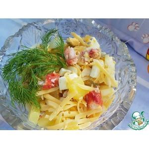 Салат из крабового мяса с ананасами