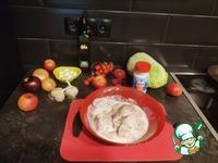 Курица с яблочными дольками и моцареллой ингредиенты