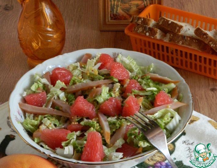 Рецепт: Салат с грейпфрутом