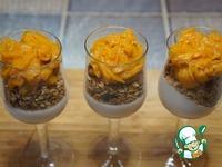 Десерт с кокосовым желе и тыквой ингредиенты