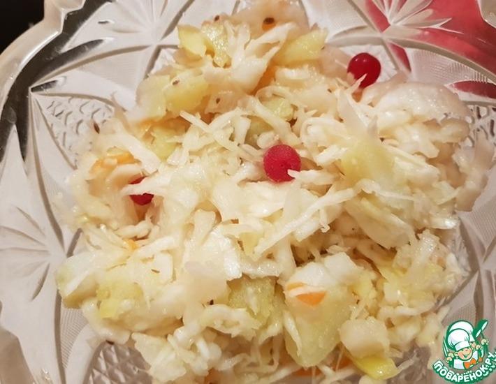 Рецепт: Салат из квашеной капусты
