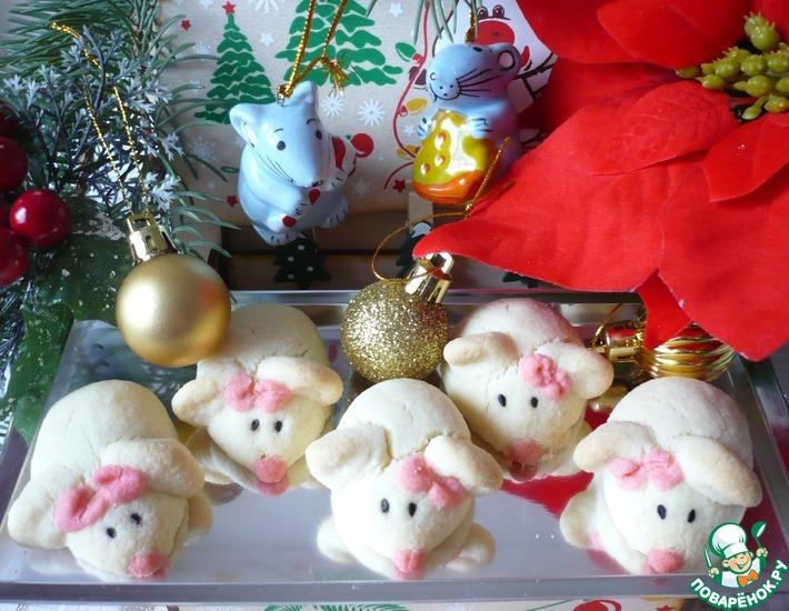 Рецепт: Новогоднее печенье Символ года мышата