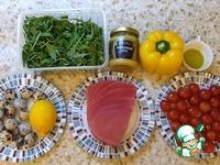 Салат с тунцом и перцем на гриле ингредиенты
