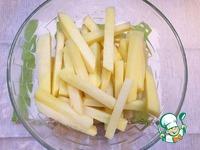 Хрустящий картофель-фри ингредиенты
