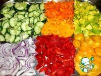 Салат овощной с курицей и авокадо ингредиенты