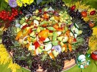 Салат овощной с курицей и авокадо ингредиенты