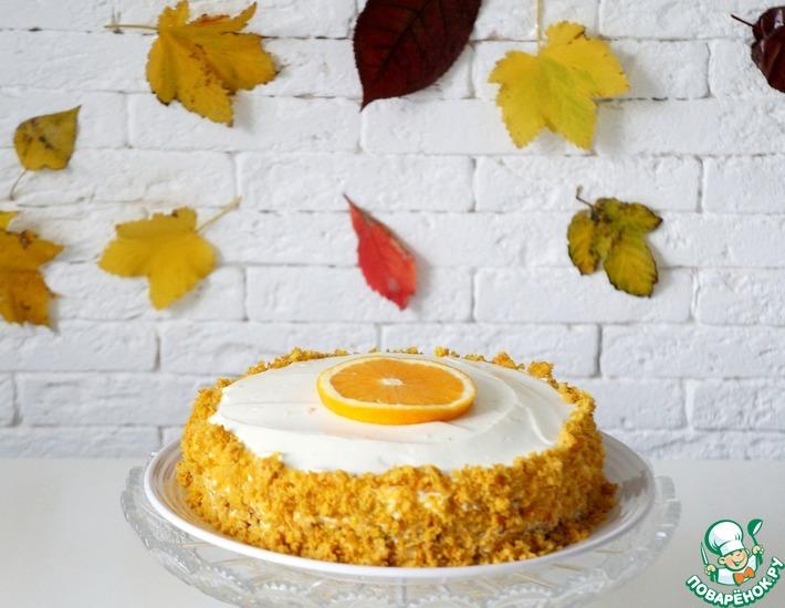 Рецепт: Тыквенно-апельсиновый торт