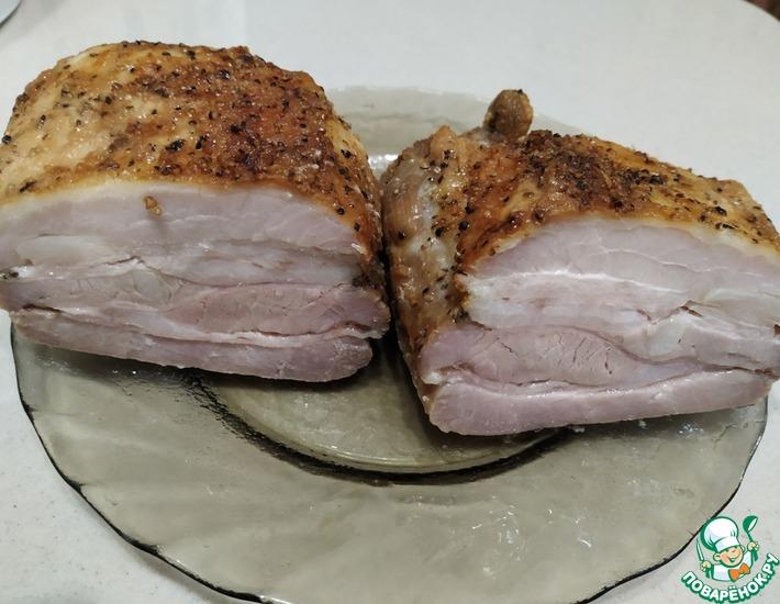 Рецепт: Грудинка свиная, запеченная в аэрогриле
