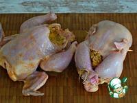 Цыплята, фаршированные пшеничной кашей и тыквой ингредиенты