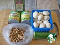 Грибной салат с кукурузой и зеленым горошком ингредиенты