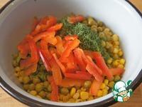 Грибной салат с кукурузой и зеленым горошком ингредиенты