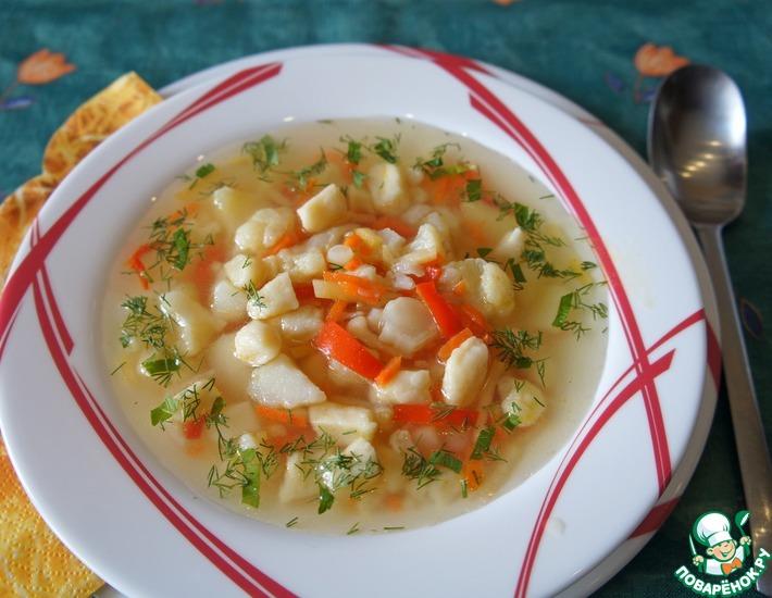 Рецепт: Венгерский суп с цветной капустой и клецками