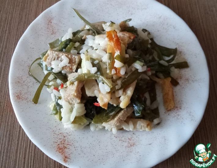 Рецепт: Салат морской по японским мотивам