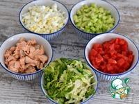 Салат с рыбой и овощами ингредиенты
