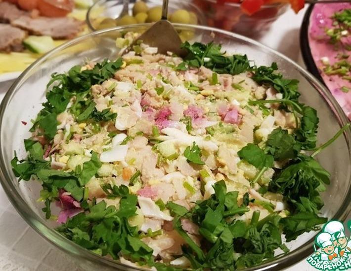 Рецепт: Овощной салат Победа