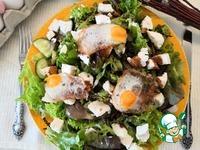 Салат с глазуньей из перепелиных яиц ингредиенты