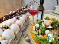 Салат с глазуньей из перепелиных яиц ингредиенты