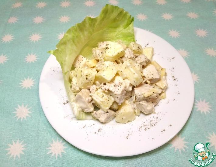 Рецепт: Салат Гавайская курица