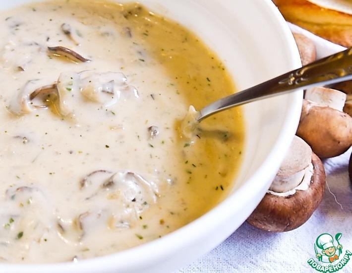 Рецепт: Грибной крем-суп со сливками