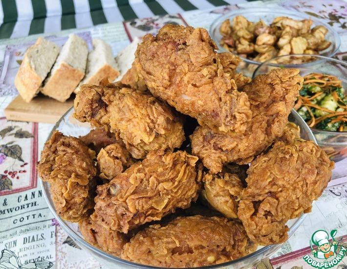 Рецепт: Крылышки как в KFC