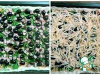 Открытый пирог со шпинатом и маслинами ингредиенты