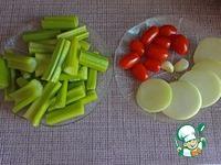 Сельдерей, маринованный с помидорами черри ингредиенты
