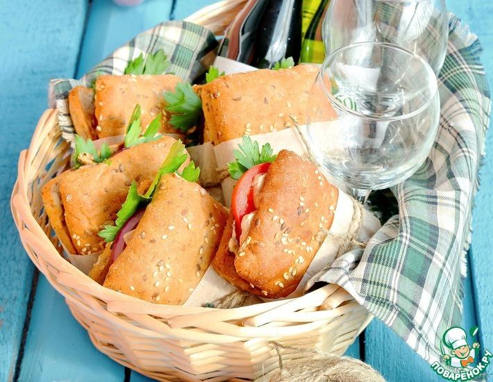 Рецепт: Сэндвичи с индейкой в средиземноморском стиле
