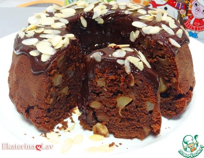 Рецепт: Влажный шоколадный кекс Праздничный