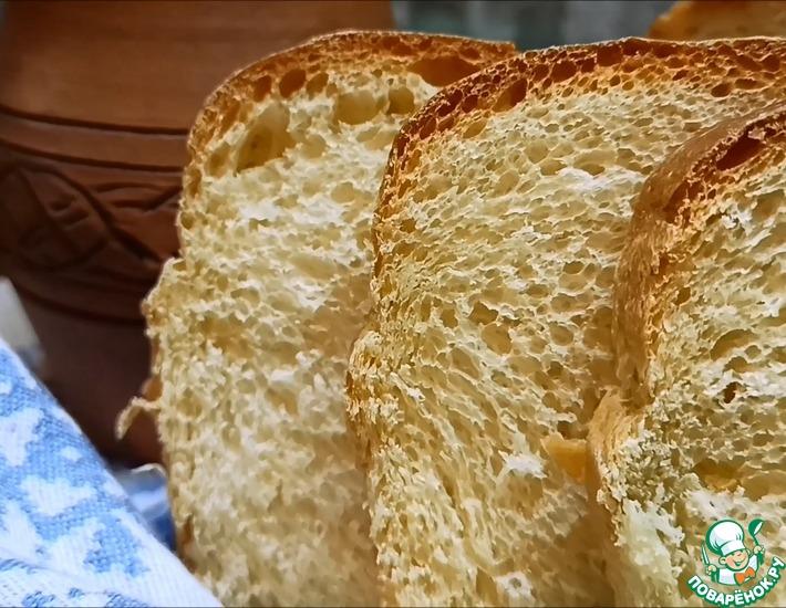 Рецепт: Пшеничный хлеб на сыворотке по простому рецепту