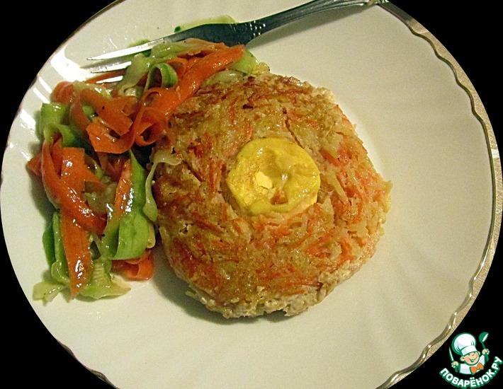 Рецепт: Картофельные драники с морковью и яйцом