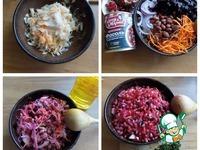 Зимний салат с фасолью и гранатом ингредиенты