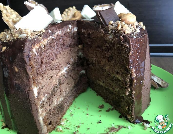 Рецепт: Торт шоколадно-ореховый