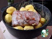 Свинина, запеченная с картофелем в сене ингредиенты
