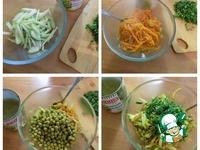 Салат с зелёным горошком и редькой ингредиенты
