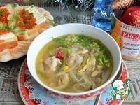 Суп с кукурузой и рисовой лапшой ингредиенты
