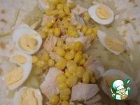 Пирог из лаваша с курицей и кукурузой ингредиенты