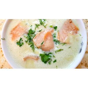 Рыбный крем-суп с пореем