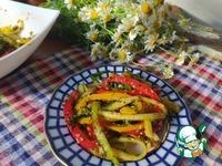 Салат из огурцов и сладкого перца ингредиенты