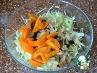 Капустный салат с копчёной камбалой ингредиенты