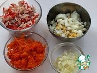 Нежный салат с крабовыми палочками ингредиенты