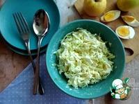 Салат из капусты, яблока и яйца ингредиенты
