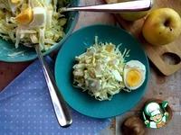 Салат из капусты, яблока и яйца ингредиенты
