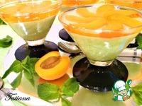 Мятная панна-котта с абрикосами в желе ингредиенты