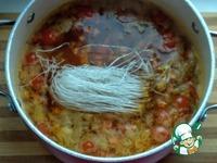 Суп с фунчозой и креветками ингредиенты